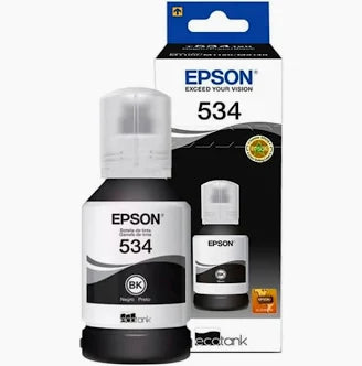 Botella De Tinta Epson T534120-al, Color Negro, Contenido 120ml. Impresora Epson