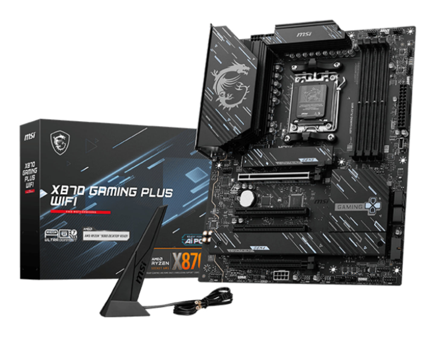 MSI X870 GAMING PLUS WIFI placa base AMD X870 Zócalo AM5 ATX
