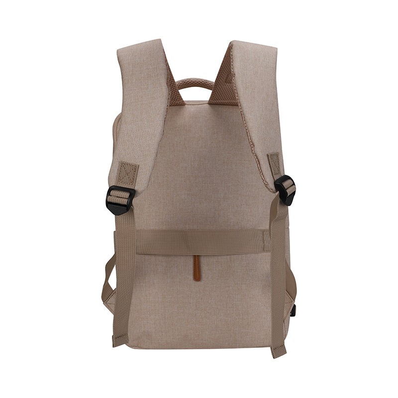 Backpack Teros City Iii Te-9046bg, Para Notebooksde Hasta 15.6, Color Beige Elev