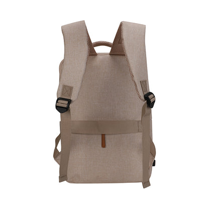 Backpack Teros City Iii Te-9046bg, Para Notebooksde Hasta 15.6, Color Beige Elev