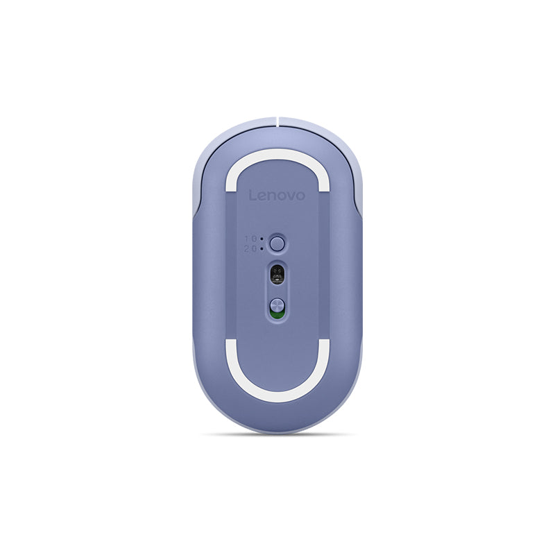 Mouse Lenovo 350 Silencioso, Interfaz Bluetooth, Color Uva Meta , Sin Batería El