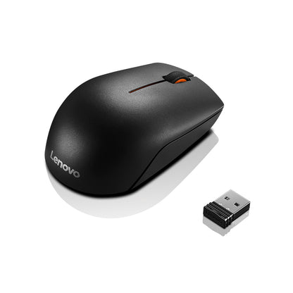 Mouse Lenovo 300 Compacto, Inalámbrico (2.4ghz A Través De Nano Receptor Usb-a), Negr