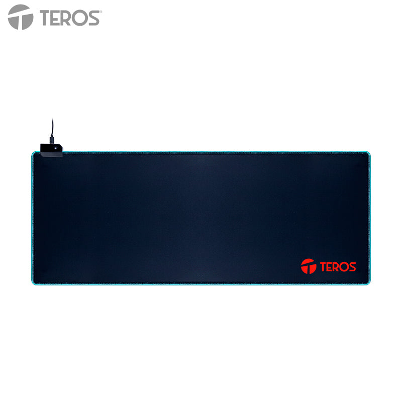 Mousepad Gamer Teros Te-3020g, Diseño Impreso E Iluminación Rgb El Mouse Pad Game