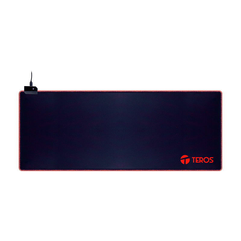 Mousepad Gamer Teros Te-3020g, Diseño Impreso E Iluminación Rgb El Mouse Pad Game