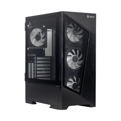 Case Sin Fuente Gamer Teros Te-1330g, Mid Tower, E-atx/atx/micro-atx/it, Usb-a, Audio