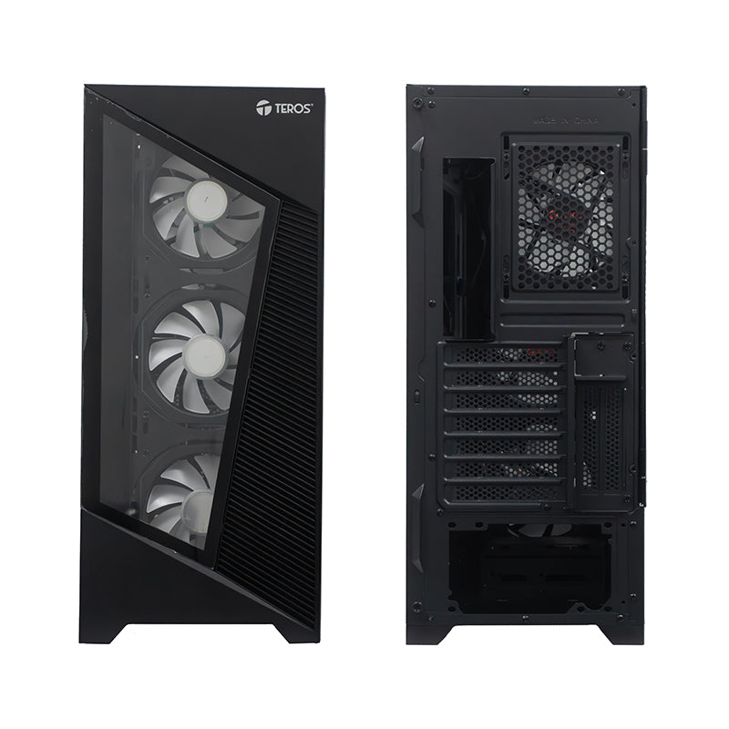 Case Sin Fuente Gamer Teros Te-1330g, Mid Tower, E-atx/atx/micro-atx/it, Usb-a, Audio