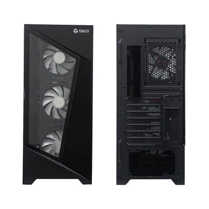 Case Sin Fuente Gamer Teros Te-1330g, Mid Tower, E-atx/atx/micro-atx/it, Usb-a, Audio
