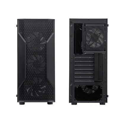 Case Sin Fuente Gamer Teros Te-1332g, Mid Tower, Itx/micro-atx/atx, Usb-a, Audio 