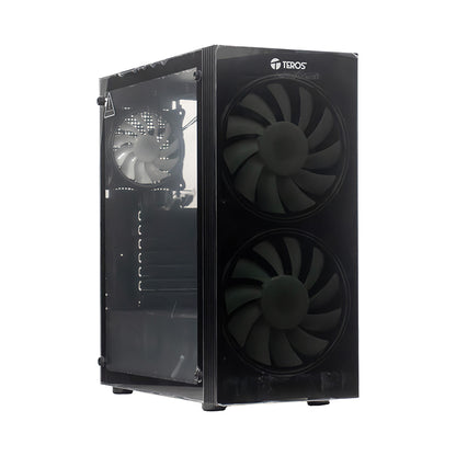 Case Sin Fuente Gamer Teros Te-1333g, Mid Tower, Atx/micro-atx/itx, Usb-a, Audio 
