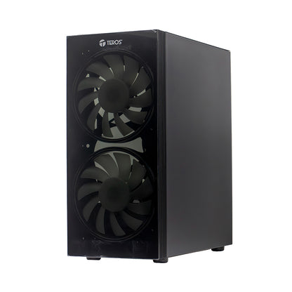 Case Sin Fuente Gamer Teros Te-1333g, Mid Tower, Atx/micro-atx/itx, Usb-a, Audio 