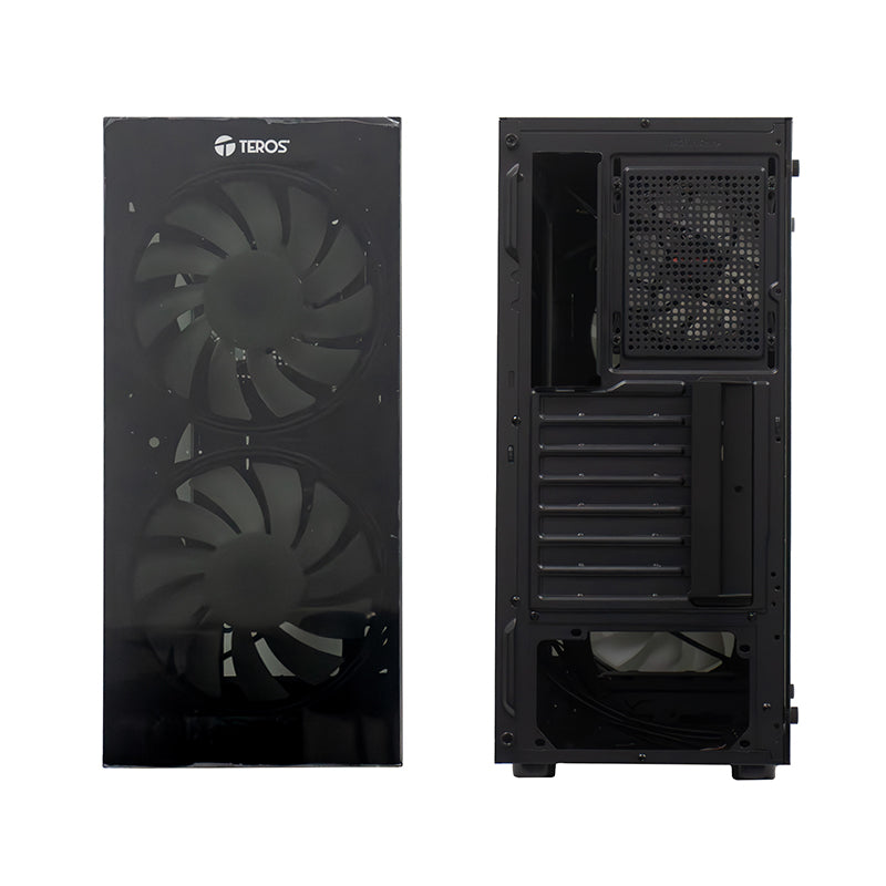 Case Sin Fuente Gamer Teros Te-1333g, Mid Tower, Atx/micro-atx/itx, Usb-a, Audio 