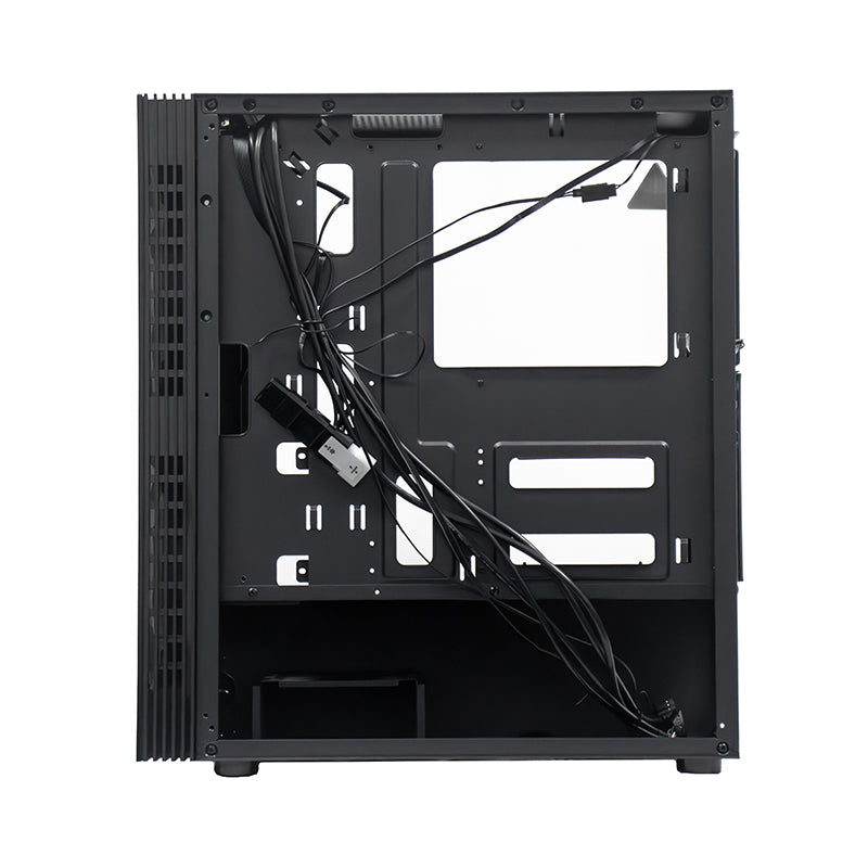 Case Sin Fuente Gamer Teros Te-1333g, Mid Tower, Atx/micro-atx/itx, Usb-a, Audio 
