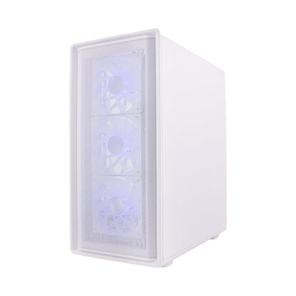 Case Sin Fuente Gamer Teros Te-1329g, Itx, M-atx,atx, 3.5 Y 2.5, Blanco Arma Tu