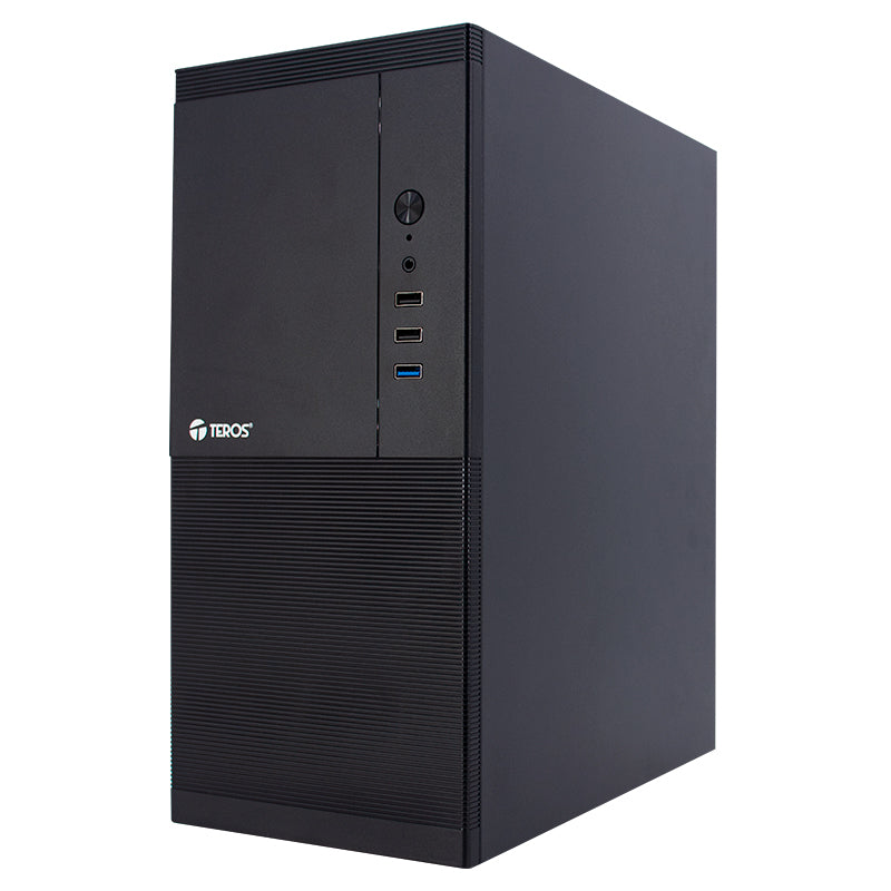 Case Con Fuente Teros Te-1033s, Mini Tower, Micro-atx / Mini-itx, Usb-a, Audio, 250w[