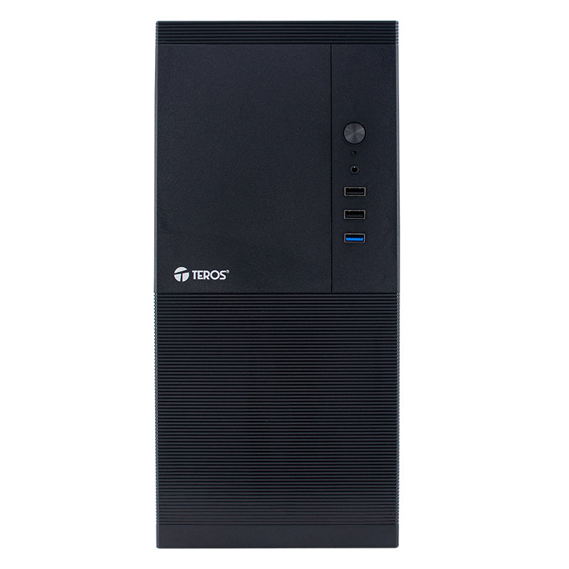 Case Con Fuente Teros Te-1033s, Mini Tower, Micro-atx / Mini-itx, Usb-a, Audio, 250w[
