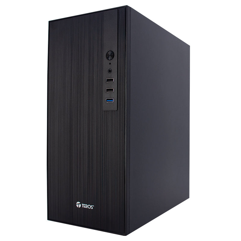 Case Con Fuente Teros Te-1034s, Mini Tower, Micro-atx / Mini-itx, Usb-a, Audio, 250w[