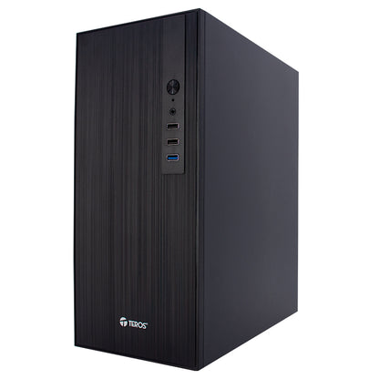 Case Con Fuente Teros Te-1034s, Mini Tower, Micro-atx / Mini-itx, Usb-a, Audio, 250w[