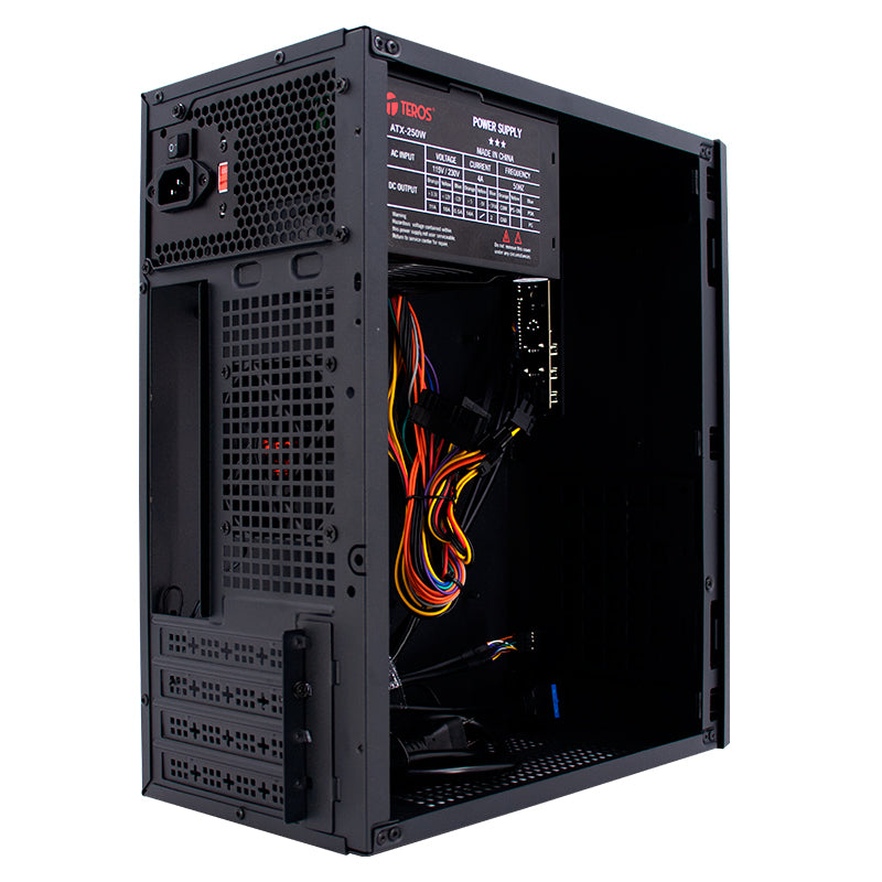 Case Con Fuente Teros Te-1035s, Mini Tower, Micro-atx / Mini-itx, Usb-a, Audio, 250w[