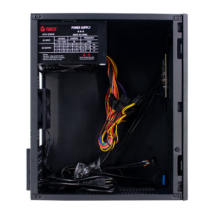 Case Con Fuente Teros Te-1035s, Mini Tower, Micro-atx / Mini-itx, Usb-a, Audio, 250w[