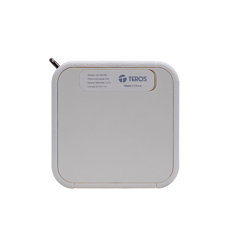 Parlante Inalámbrico Teros Legacy 6051, 8w, Bt 5.3, 1500 Mah, Usb, Tf, Aux, Beige[@@@