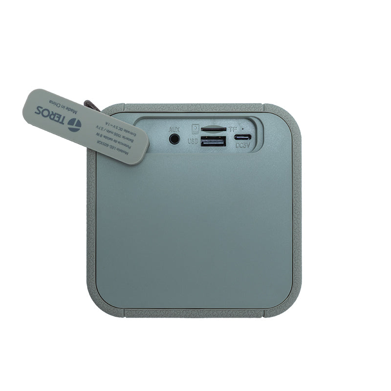 Parlante Inalámbrico Teros Legacy 6051, 8w, Bt 5.3, 1500 Mah, Usb, Tf, Aux, Verde[@@@