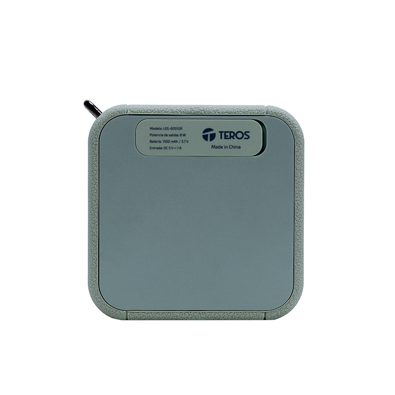 Parlante Inalámbrico Teros Legacy 6051, 8w, Bt 5.3, 1500 Mah, Usb, Tf, Aux, Verde[@@@