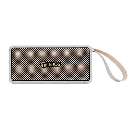 Parlante Inalámbrico Teros Legacy 6052, 40w, Bt 5.3, 4000 Mah, Usb, Tf, Aux, Beige[@@