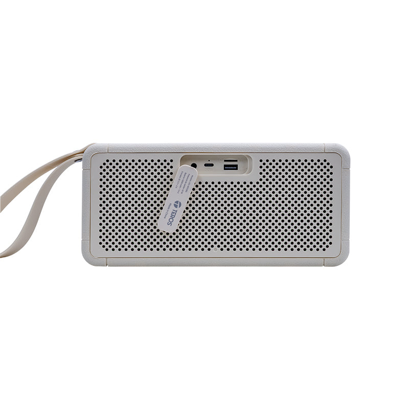 Parlante Inalámbrico Teros Legacy 6052, 40w, Bt 5.3, 4000 Mah, Usb, Tf, Aux, Beige[@@