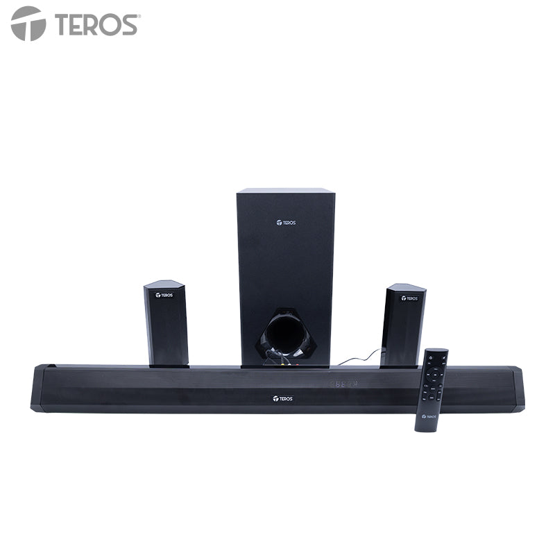 Sistema De Audio 5.1 Con Barra De Sonido Teros Legacy 6053, 200w, Bt, Usb, Micrófono[