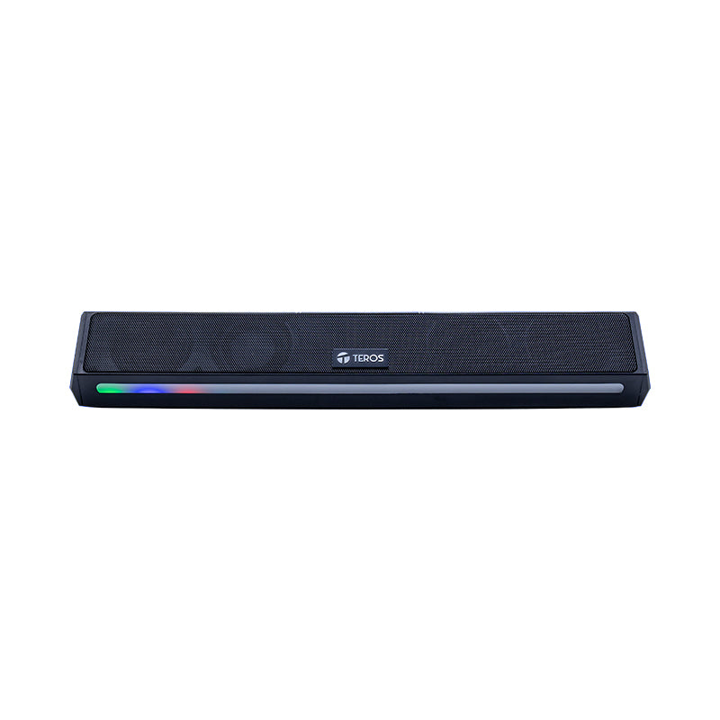 Barra De Sonido Portátil Inalámbrico Teros Vibe 6054, Bt 6, 20w, Usb-c, Iluminación L