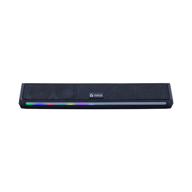 Barra De Sonido Portátil Inalámbrico Teros Vibe 6054, Bt 6, 20w, Usb-c, Iluminación L