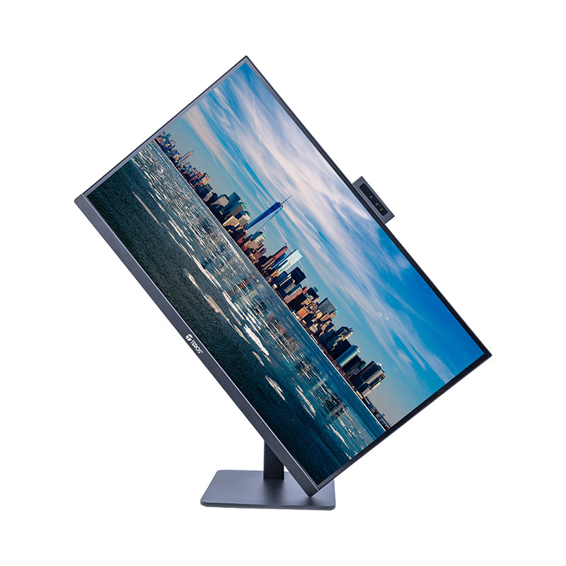 Monitor Plano Teros Te-2720cs, 23.8 Qhd Ips, 144hz, 1ms, Hdmi, Dp, Cámara, Micrófono