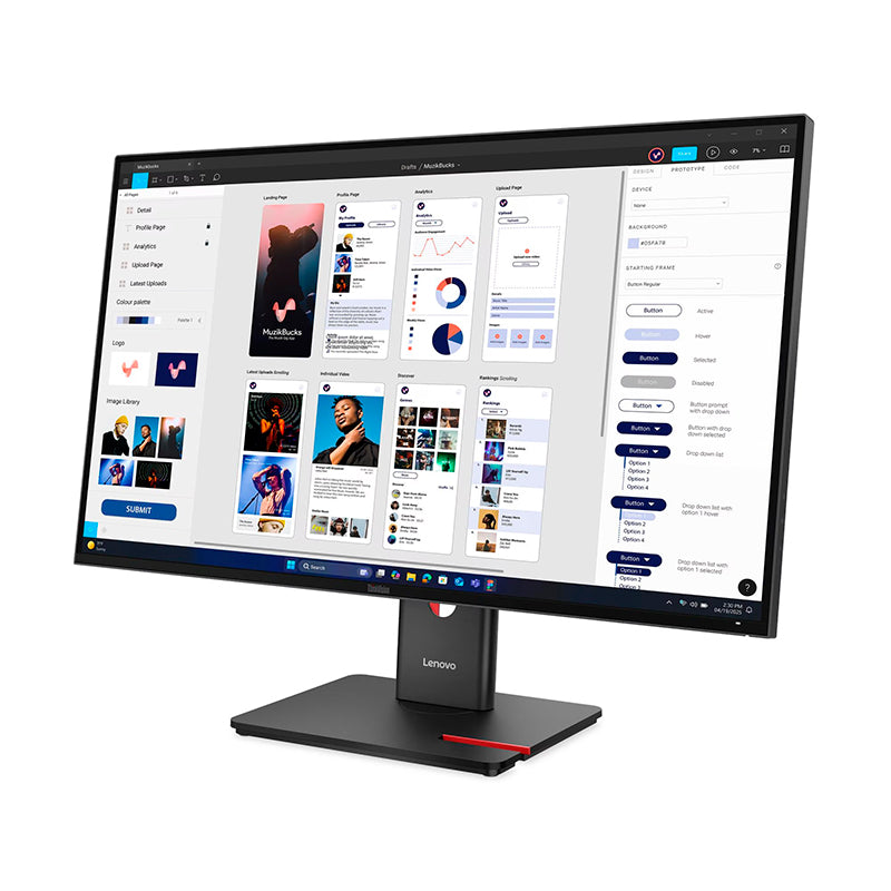 Monitor Plano Lenovo Thinkvision T32ud-40, 31 Wled Uhd/ips/hdmi/dp/usb-c/usb-a/rj45[
