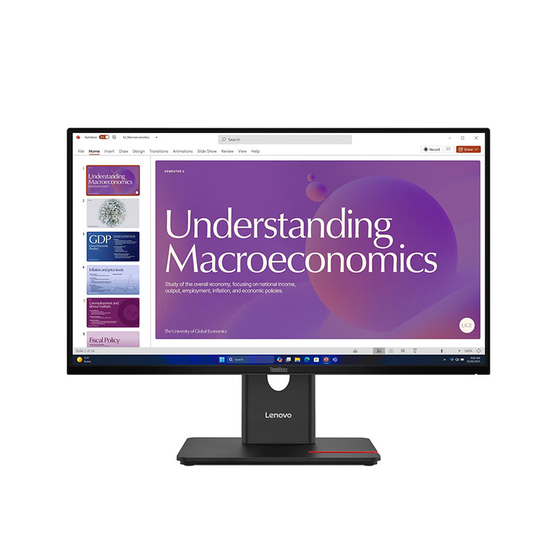 Monitor Lenovo Thinkvision T24d-40, 23.8 1920x1080 Wled Ips Hdmi/dp/rj-45/raven Blac