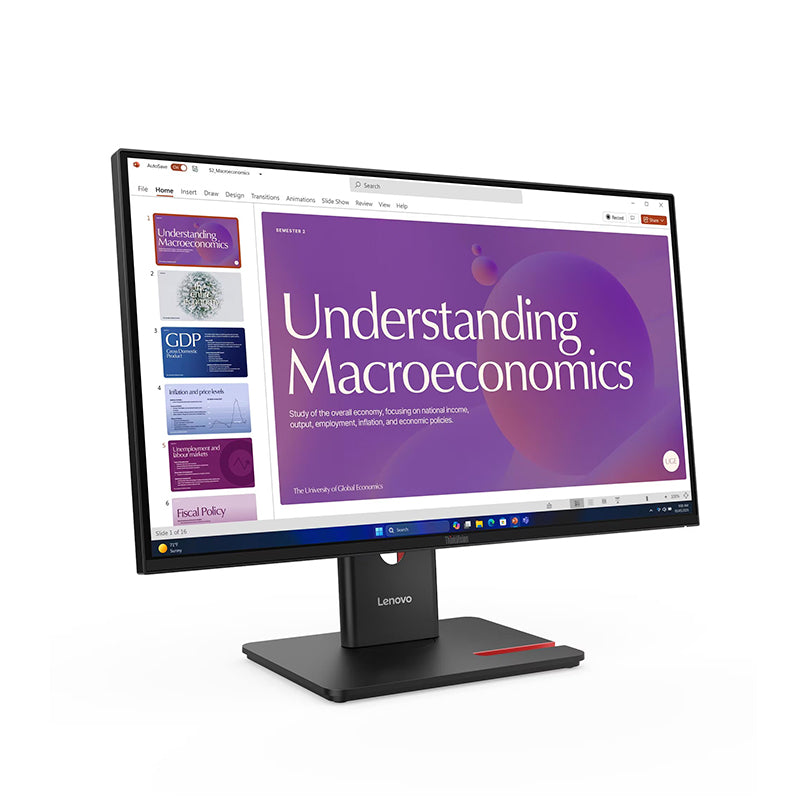 Monitor Lenovo Thinkvision T24d-40, 23.8 1920x1080 Wled Ips Hdmi/dp/rj-45/raven Blac