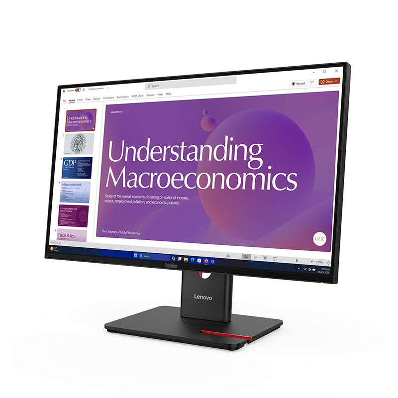 Monitor Lenovo Thinkvision T24d-40, 23.8 1920x1080 Wled Ips Hdmi/dp/rj-45/raven Blac