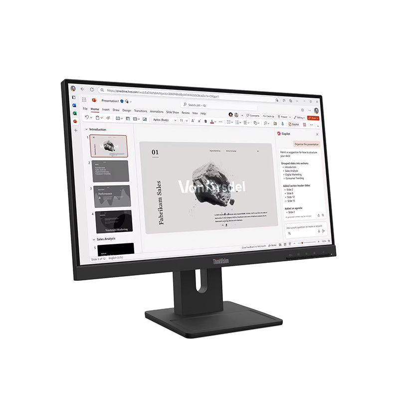 Monitor Lenovo Thinkvision E22-40, 21.5 1920x1080 Wled Ips, Hdmi/dp/vga Color Raven