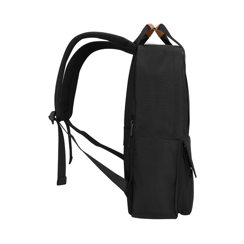 Backpack Teros City Ii Te-9031bl, Para Notebooks De Hasta 15.6, Negro Lleva Todo