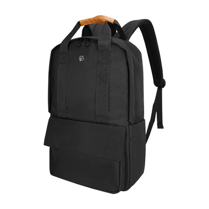 Backpack Teros City Ii Te-9031bl, Para Notebooks De Hasta 15.6, Negro Lleva Todo