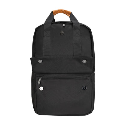 Backpack Teros City Ii Te-9031bl, Para Notebooks De Hasta 15.6, Negro Lleva Todo