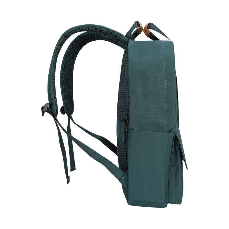 Backpack Teros City Ii Te-9032gr, Para Notebooks De Hasta 15.6, Color Verde Llev