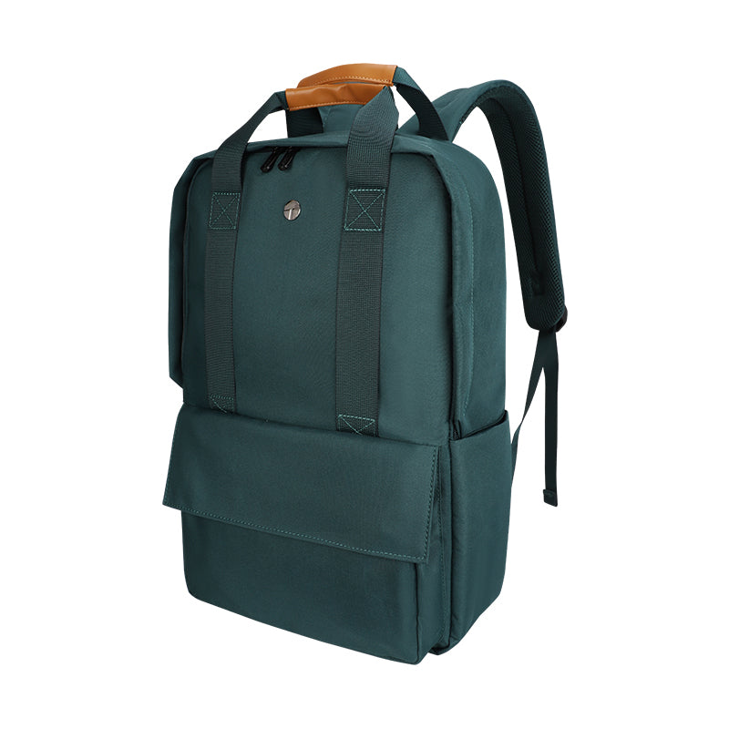 Backpack Teros City Ii Te-9032gr, Para Notebooks De Hasta 15.6, Color Verde Llev
