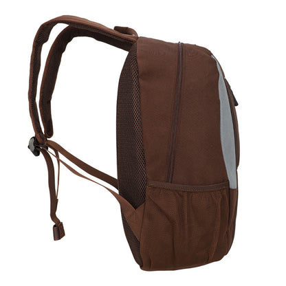 Mochila Teros Te-9040br, Para Laptops De Hasta 15.6, Color Marrón Con Gris La Mo