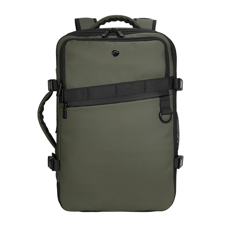 Backpack Teros City Ii Te-9040dg, Para Notebooks De Hasta 15.6, Color Verde Vers