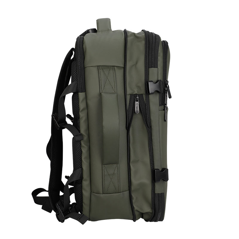 Backpack Teros City Ii Te-9040dg, Para Notebooks De Hasta 15.6, Color Verde Vers