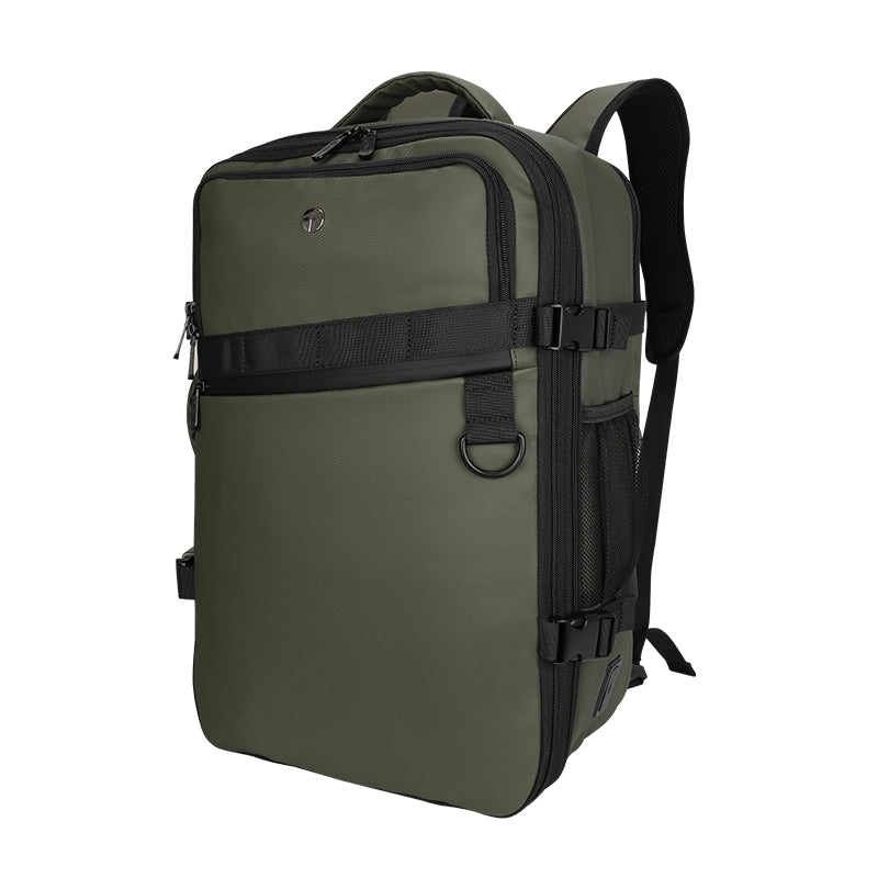 Backpack Teros City Ii Te-9040dg, Para Notebooks De Hasta 15.6, Color Verde Vers