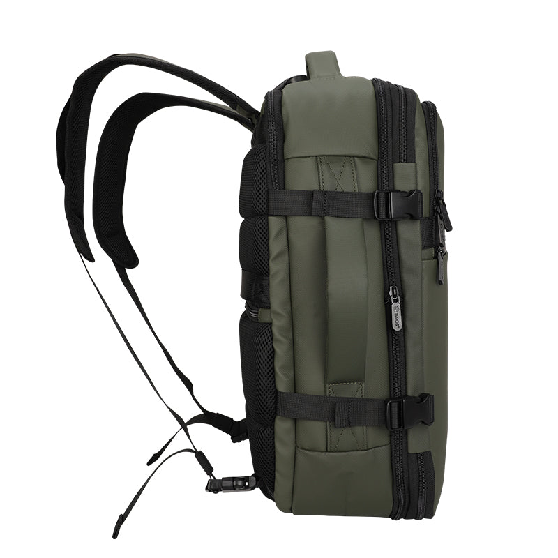 Backpack Teros City Ii Te-9040dg, Para Notebooks De Hasta 15.6, Color Verde Vers
