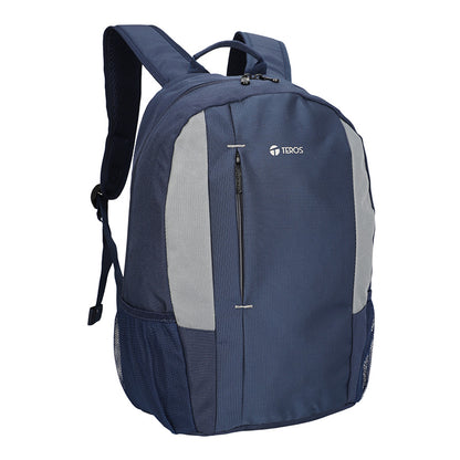 Mochila Teros Te-9040bl, Para Laptops De Hasta 15.6, Color Azul Con Gris La Moch