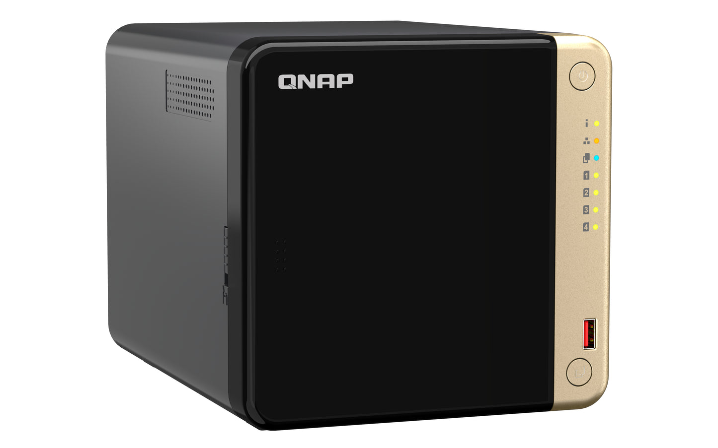 QNAP TS-464 NAS Torre Intel® Celeron® N5095 8 GB 0 TB QNAP QTS Negro, Bronce