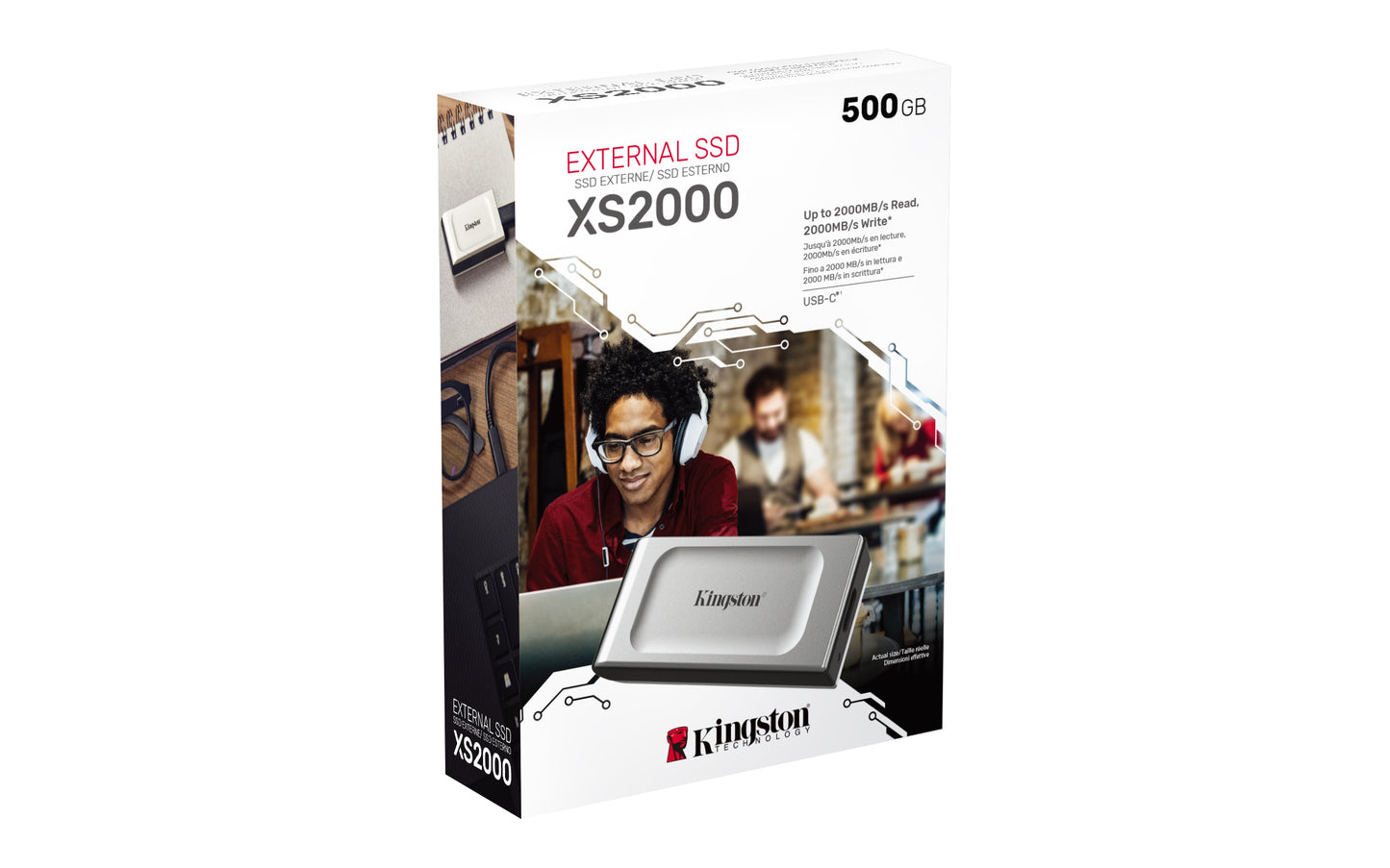 Kingston Technology 500G SSD portátil XS2000